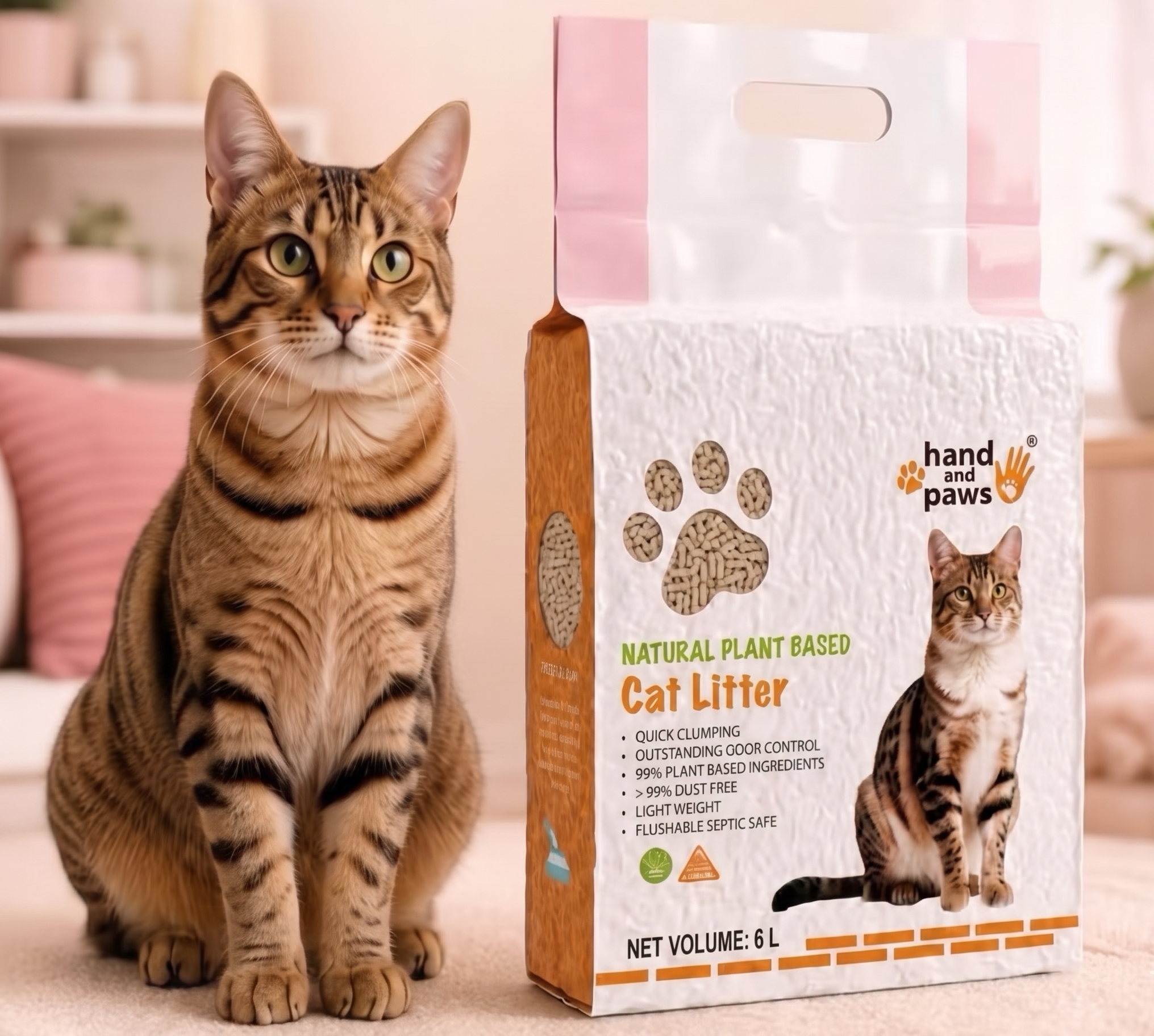 Natural Plant Based Cat Litter
